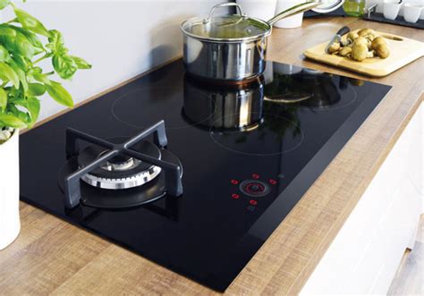 dual induction and gas hob